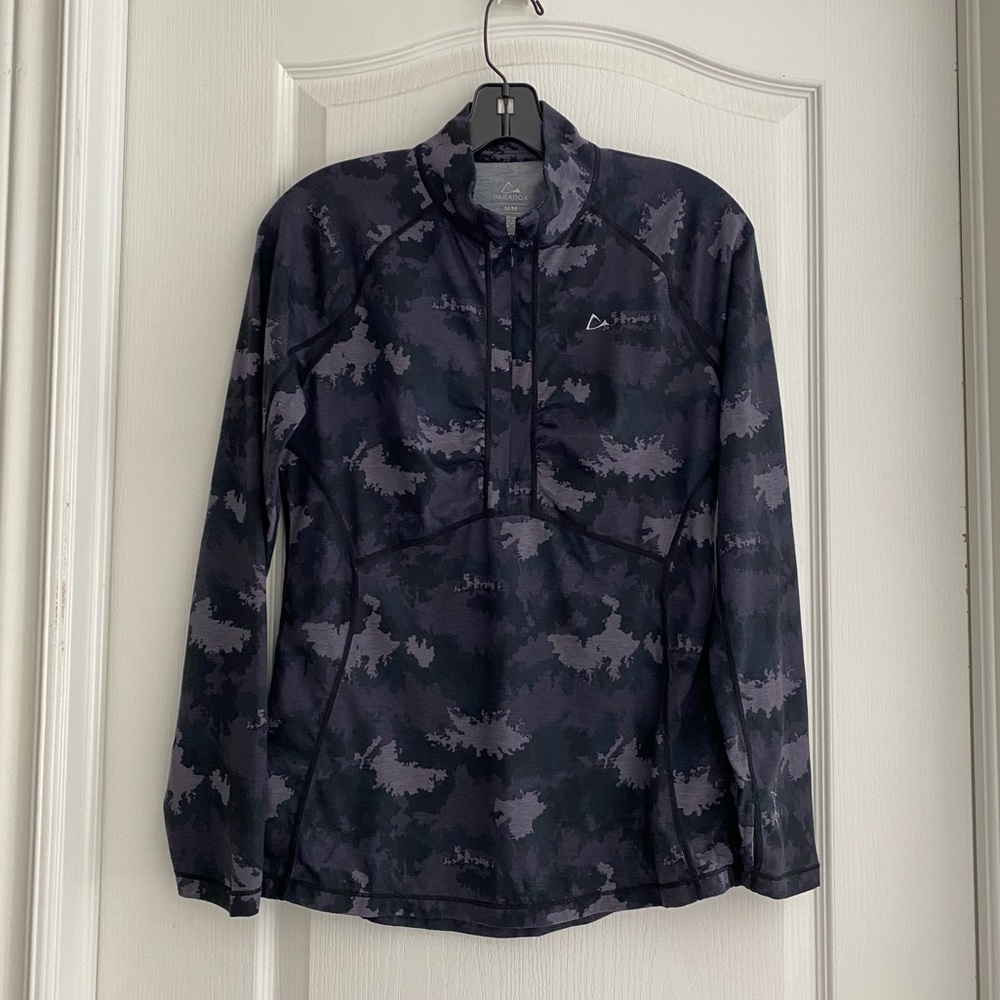 Running Half Zip Camo/Abstract Print
